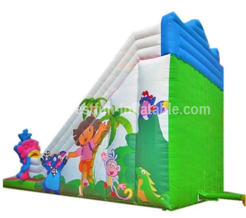 Giant outdoor inflatable slide