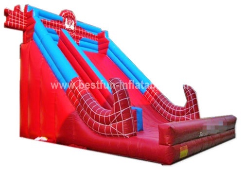 Giant PVC tarpaulin inflatable slide Spider Man