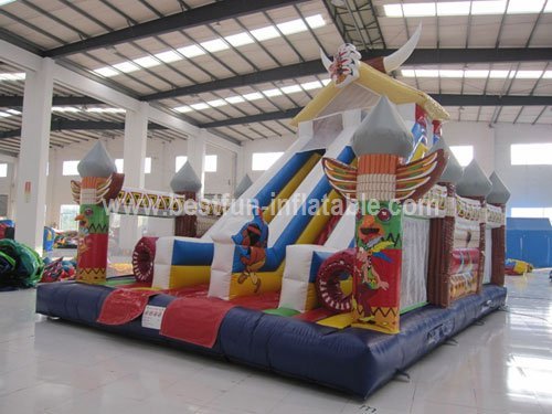 Indian inflatable wild rapids Slide