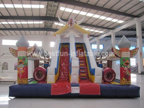 Indian inflatable wild rapids Slide