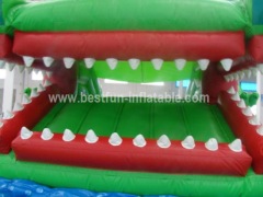 Inflatable Big Crocodile Slide For Kids