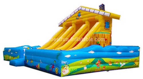 Inflatable rental business commercial park slide