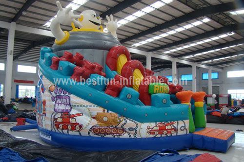 Intelligence robot inflatable slide