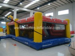 Newest Design Cartoon Builder Inflatable Slide