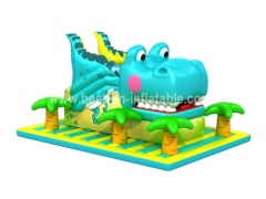 High quality amusement inflatable crocodile slide