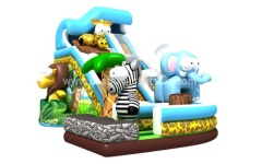 Large inflatable Africa forest slide