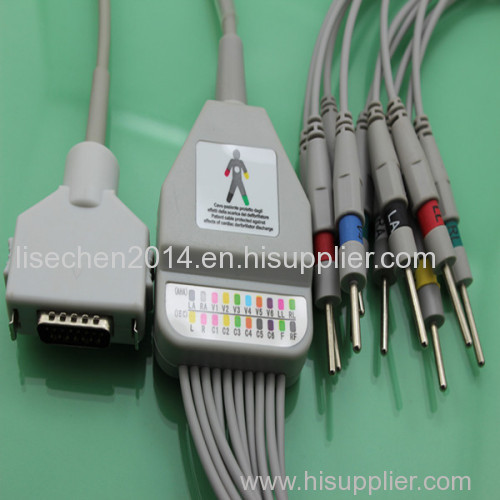 fukuda denshi ekg/ECG cable for 10 Leadwires