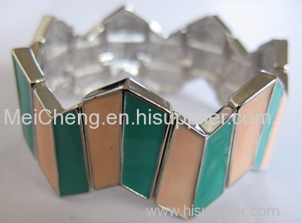 colored epoxy stretched bracelet