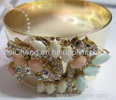 gem stone alloy bracelet