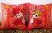 Cartoon lovers festival knot wedding cross-stitch bolster