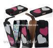 PU Leather Flip Phone Case Shock Resistant Apple iPhone 5 Hard Shell