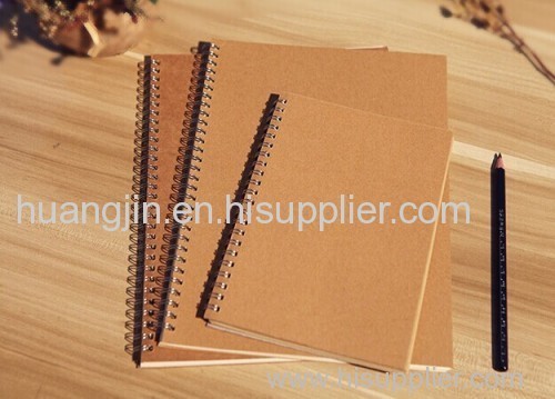 brown paper/soft copy/ iron ring paper note book