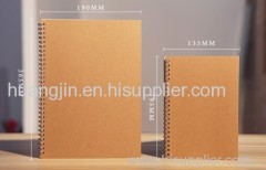 soft copy/ brown paper/ iron ring paper note book