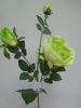 satin 3 heads rose home and party decoration flower