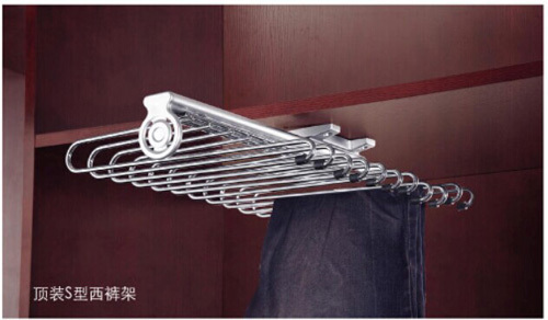 Wardrobe metal trousers rack