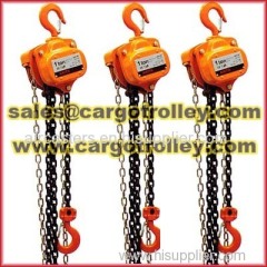 Hand chain hoist specifications