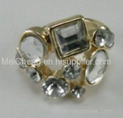 gem stone alloy finger ring