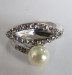 gem stone pearl ring