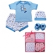 Luvable Friends 4-Piece Playtime Layette Boxed Gift Set