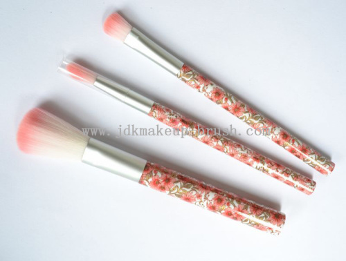 3PCS Promotional Cheap Flower Printing Makeup Brushes Set