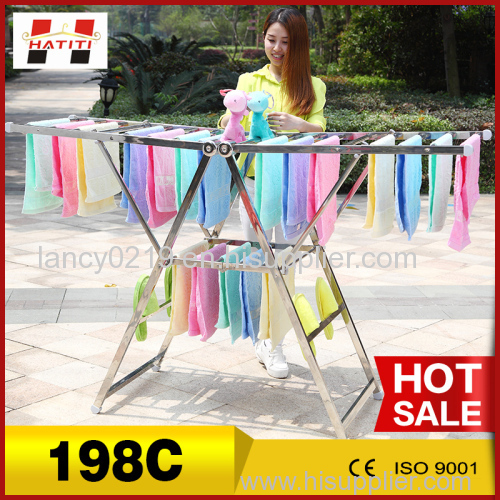 pratical imported stainless steel flexible graceful clothes dryer stand
