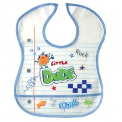 Luvable Friends Waterproof Feeder Bib With Crumb Cather Pocket