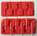 Food grade silicone lollipop molds with pp stick
