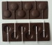 Silicone chocolate lollipop tray