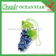 fruit hanging paper air freshener car scent