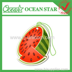fruit hanging paper air freshener car scent