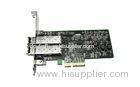 10Mbps / 100Mbps PCI-E Dual Fiber Nic Card of X4-channel PCI Express Support DMI 2.0