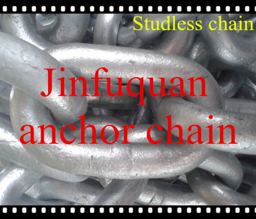 good quality steel studless anchor chain HDG or black tarred
