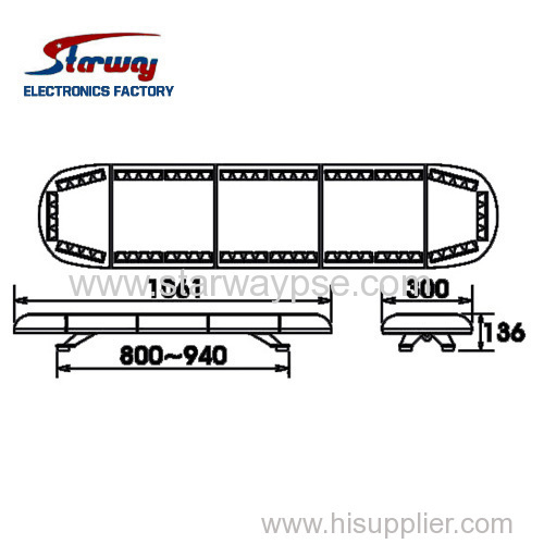 Starway Police Warning Vehice LED Safety Light bar