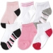 6-Pack No-Show Striped Socks