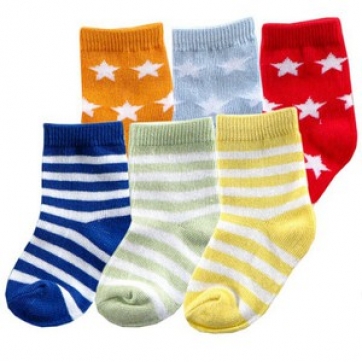 6-Pack Stripe Combo Socks