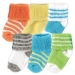 Luvable Friends 6-Pack Newborn Socks In Reusable Washbag