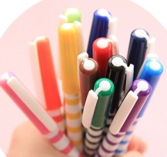 stripe / plastic / color neutral pen