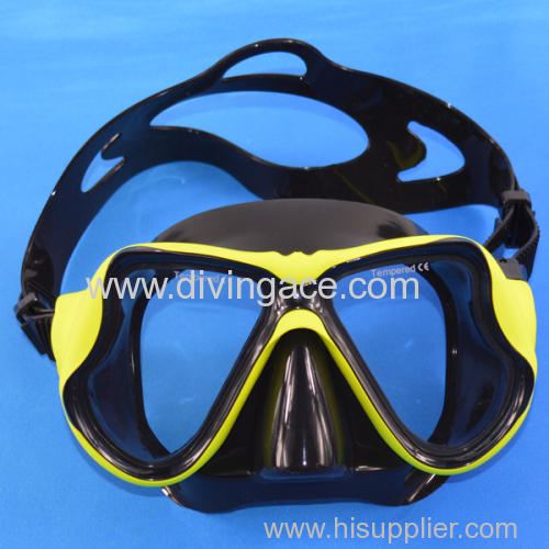 2014 hot selling tempered glass mask diving