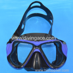 2014 hot selling tempered glass mask diving