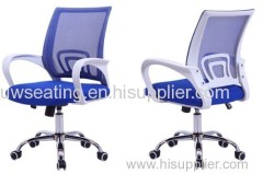 various colors orasnge mesh white plastic chrome base office guest task swivel revolving chair factory import price