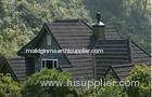 Lightweight Flat type Shingle Aluminum Coating Stone Chip Coated Steel / Metal Building Roof Tiles