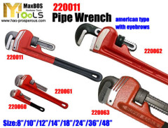 Pipe Wrench bent nose american german swidish spanish stillson japan model aluminium heavy duty quick new MaxBOS