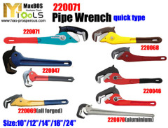 Pipe Wrench bent nose american german swidish spanish stillson japan model aluminium heavy duty quick new MaxBOS