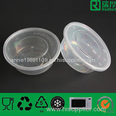 Plastic Fast Food Container with Lid (625ml)