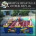 Inflatable playground castle maze