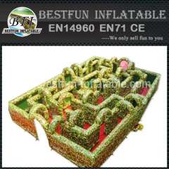 Inflatable paintball battle maze