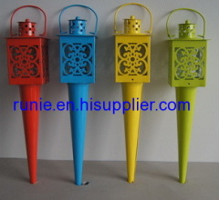 Garden lantern garden torch candle holders