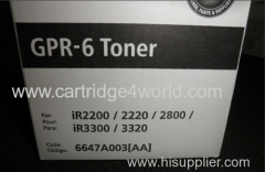 Genuine Canon Gpr-6 Toner Black For Ir 220 / 2220 /2800 / Ir 3300 /3320