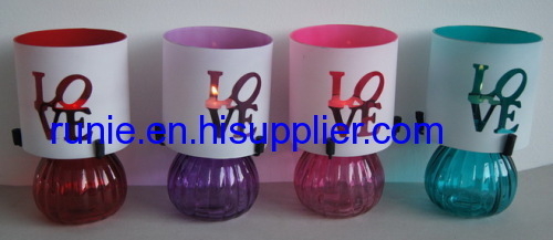 TEALIGHT GLASS CANDLE HOLDER