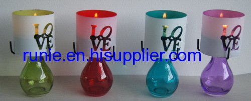TEALIGHT GLASS CANDLE HOLDER